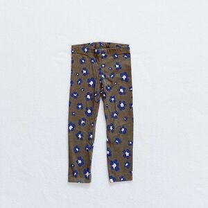 3/$25 Carter's Toddler Girl Floral Leggings Green Pink Cotton Jersey Stretch 2T